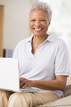 Woman with Laptop