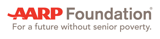 AARP Foundation logo includes the tag line "For a future without senior poverty."