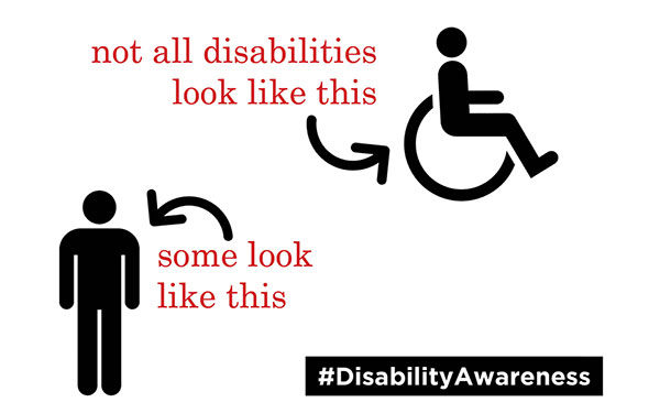 Not all disabilities look like this graphic