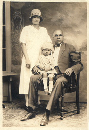 Karen Winston treasures this photo of her mother and her grandparents.