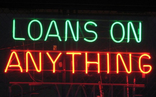 Loans On Anything neon sign