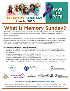 Memory Sunday Flyer