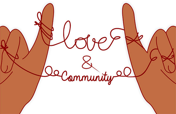 love and community banner