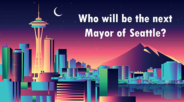 Seattle skyline illustration