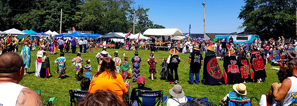 Grand Entry at the 32nd Annual Seafair Powwow