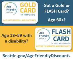 An image that displays discount cards for people aged 60 and older or age 18-59 with a disability.