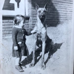 Betty and her dog Brock.