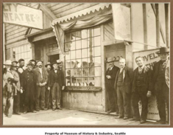 Marcus and Albert Mayer jewelry store in Dawson City, Yukon, Canada, 1898 (Museum of History and Industry, University of Washington Digital Collections)