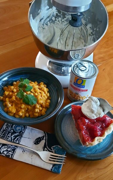 Aqua faba curry and pie