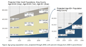 A chart showing King County's adult population.