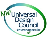Universal Design Council Logo, subtitle "Environments for All"