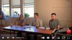 Screenshot of the recording of August's Civic Coffee meeting.