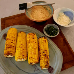 Mexican elote corn