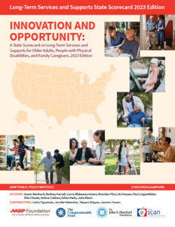 The cover of a report about long-term support services by state.