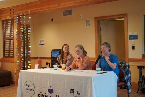 Panelists discuss Hoarding Disorder and spring cleaning tips in this month's Civic Coffee