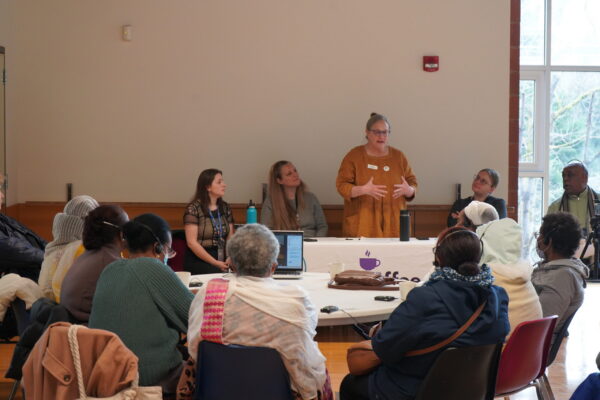 Panelists at the January Civic Coffee on Brain Health discuss small, healthy changes to make to boost your brain's health.