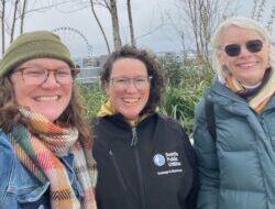 Creators of the Waterfront Tree Walk App Jana Robbins, Ali Lakehart and Sally Bagshaw Photo by Jana Robbins